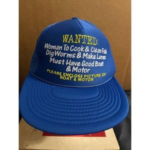 Vintage Funny Woman‎ Wanted Snapback Adjustable Mesh Hat